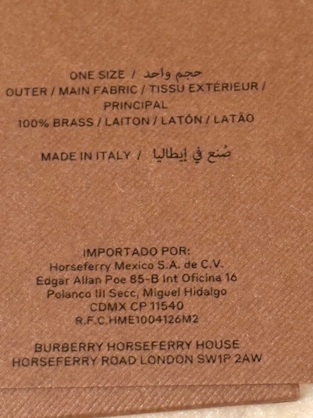 Burberry Scarf Ring in Golden Brass - Picture 5 of 10